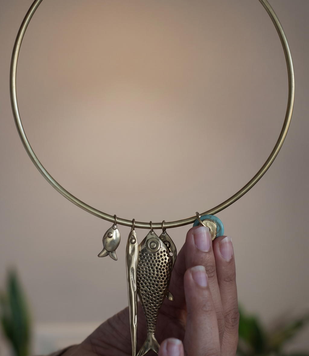 Fish Hasli Statement Bohemian Necklace