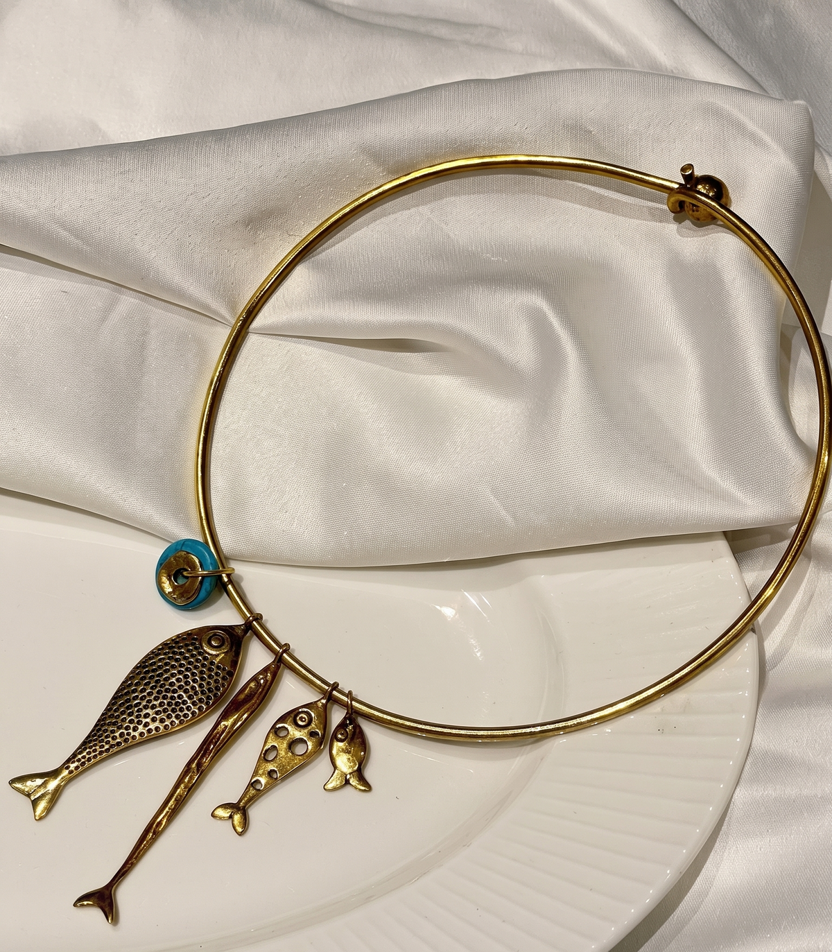 Fish Hasli Statement Bohemian Necklace