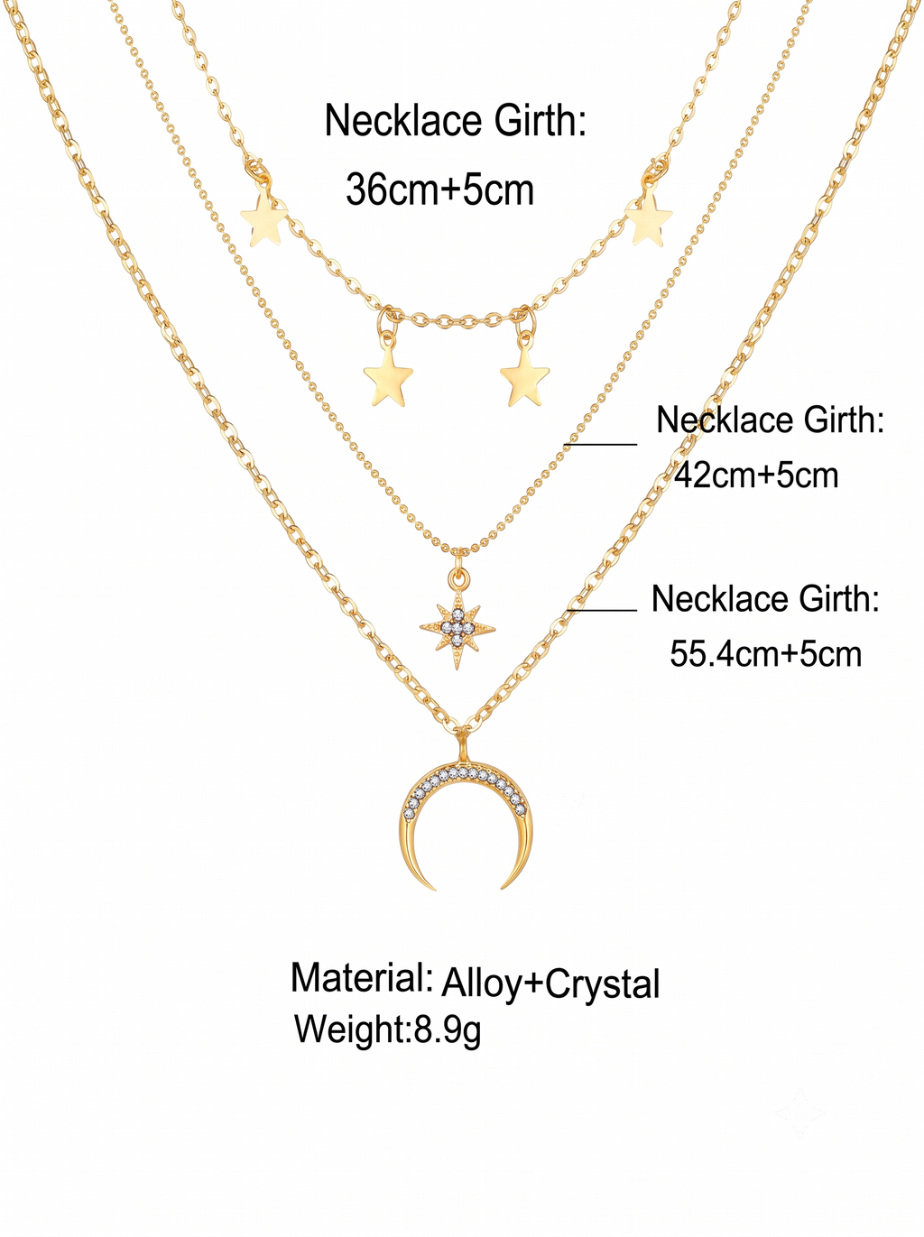 Gold-Plated Layered Necklace