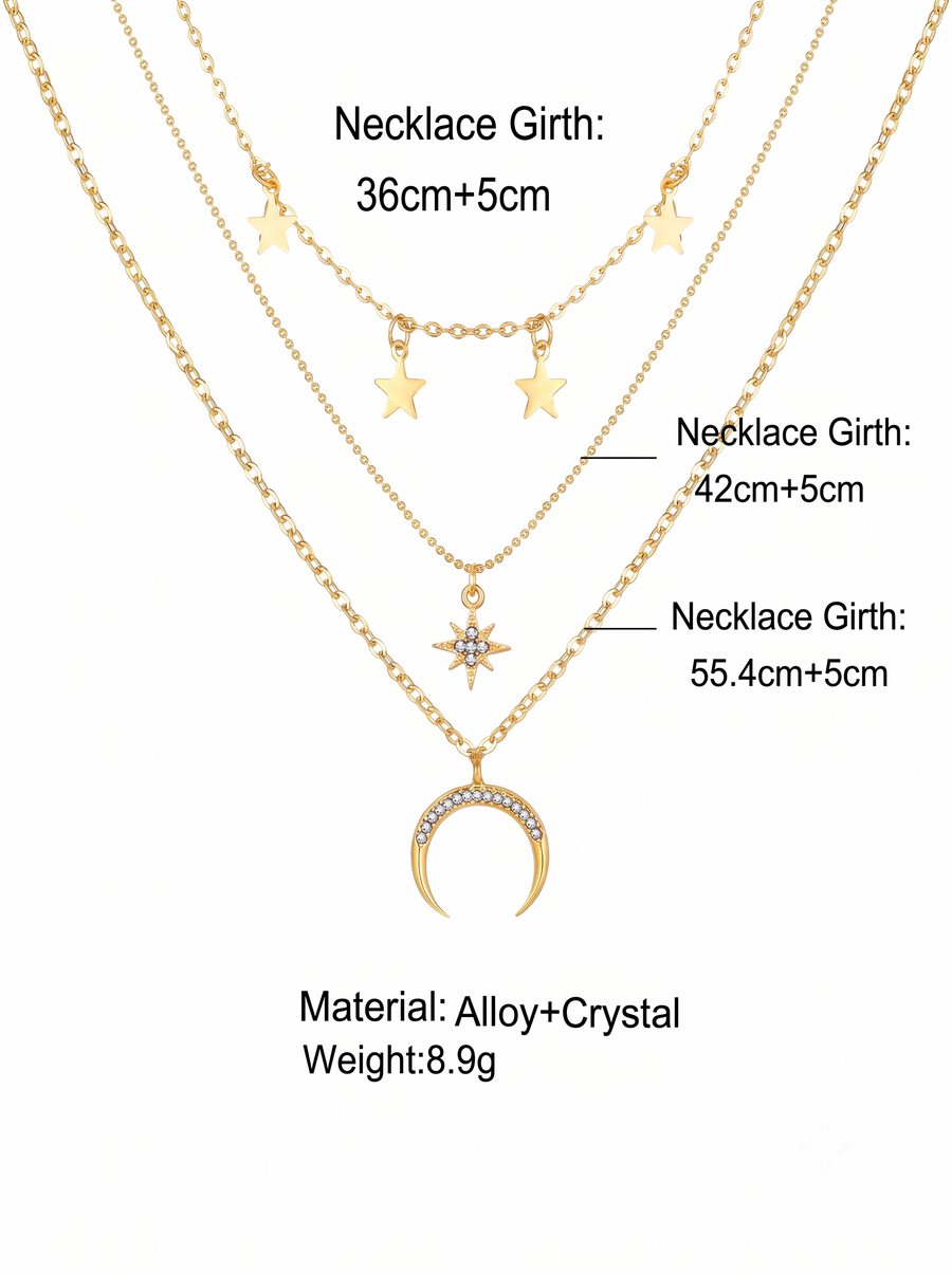 Gold-Plated Layered Necklace