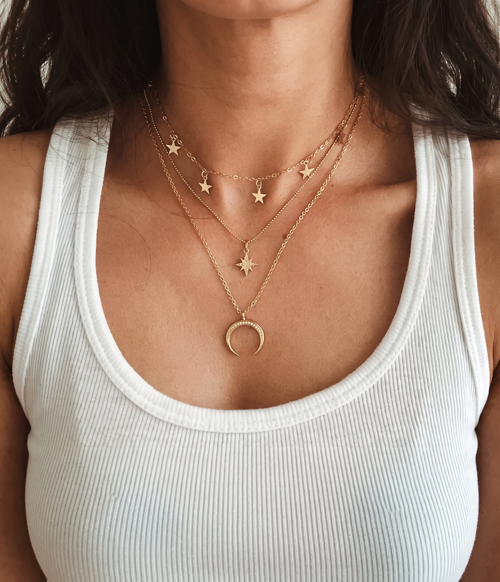 Gold-Plated Layered Necklace