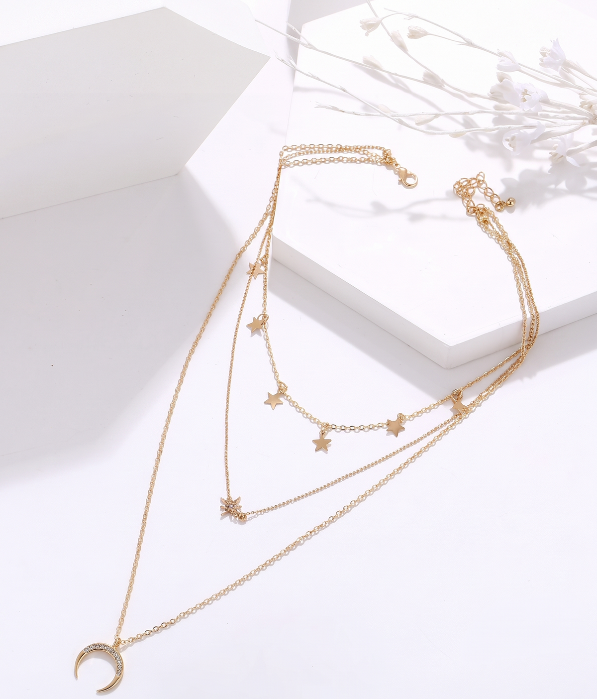 Gold-Plated Layered Necklace