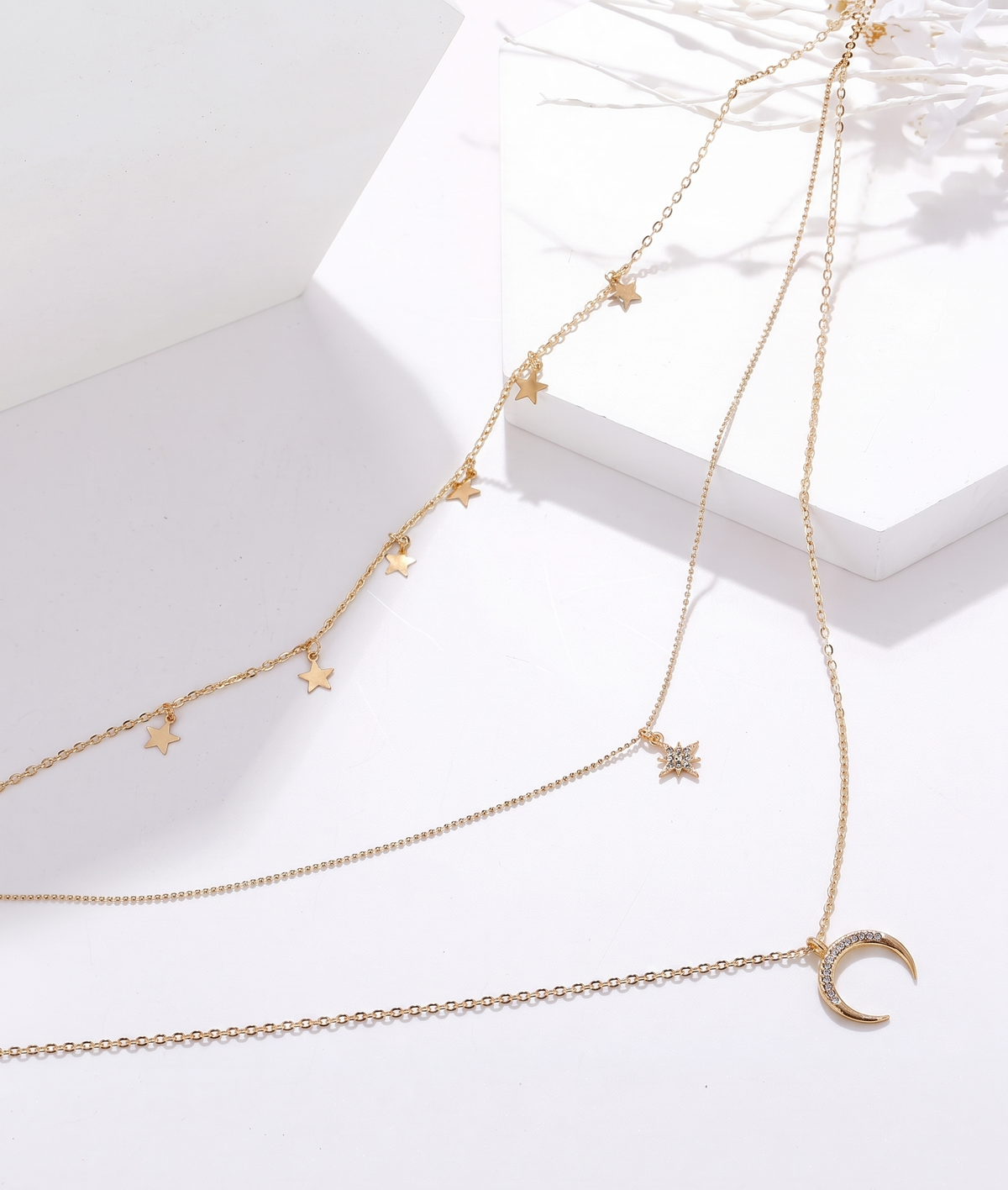 Gold-Plated Layered Necklace