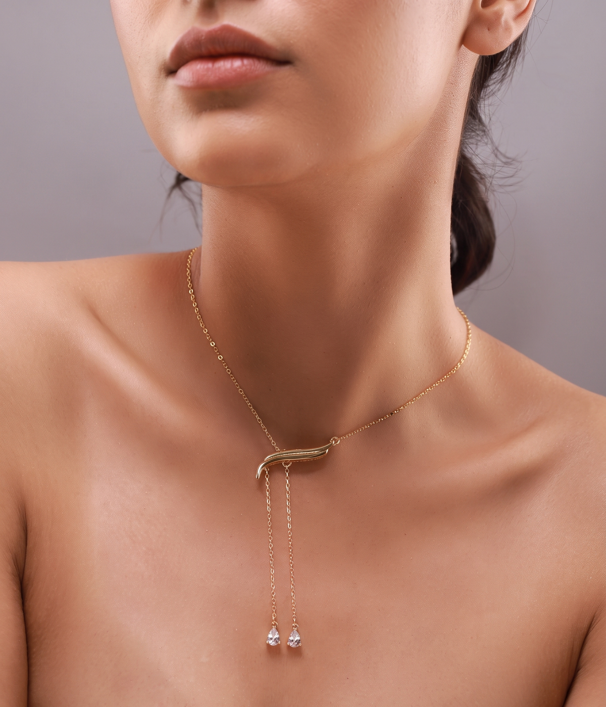 Flow Tide Cascade Curve Y Necklace