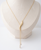 Flow Tide Cascade Curve Y Necklace