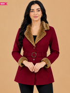 Spread Collar Parka Coats