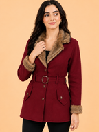 Spread Collar Parka Coats