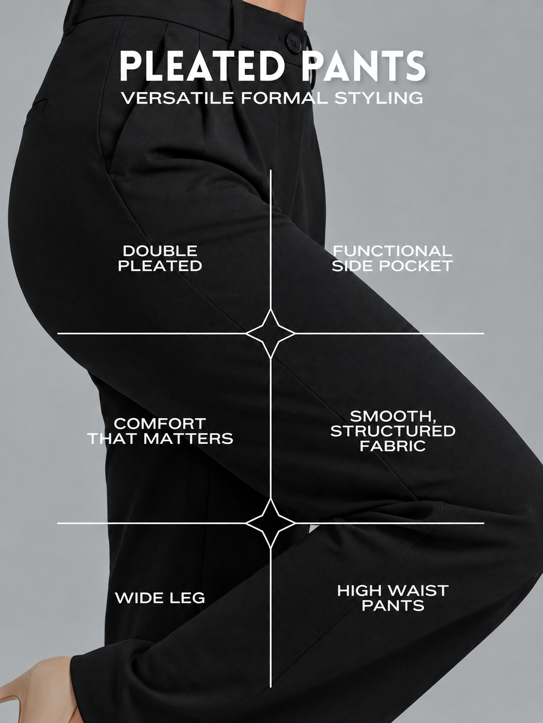 Women Relaxed High-Rise Easy Wash Pleated Trousers