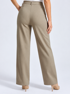 Women Relaxed High-Rise Easy Wash Pleated Trousers