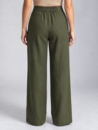 Women Tailored Easy Wash Zip Trousers