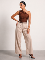 Women Pleated Chinos Trousers