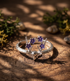 Floral Antlers Reindeer Ring