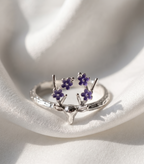 Floral Antlers Reindeer Ring