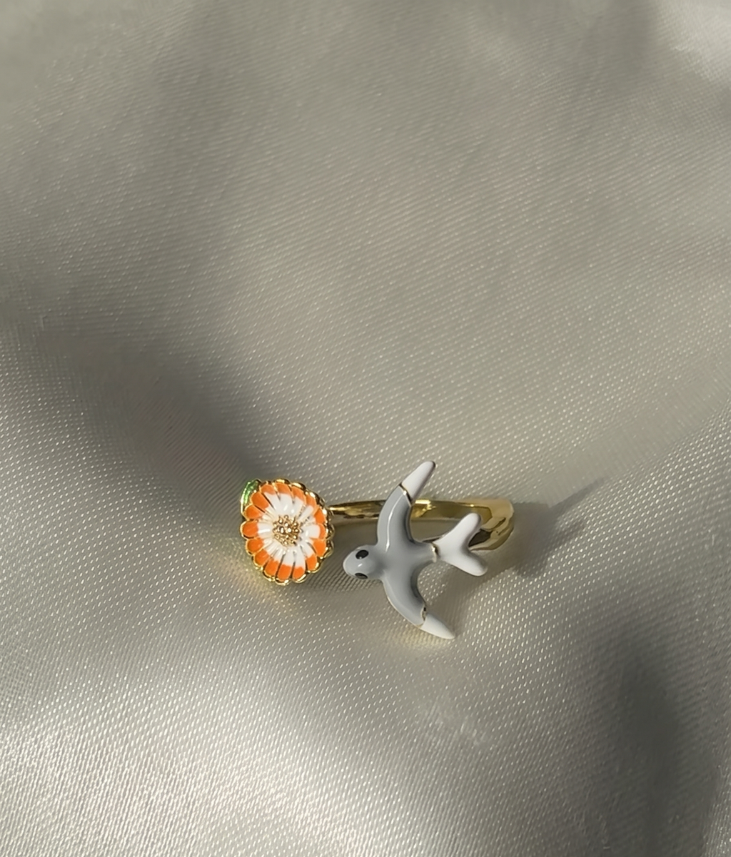 A bird’s wish! Marigold Ring