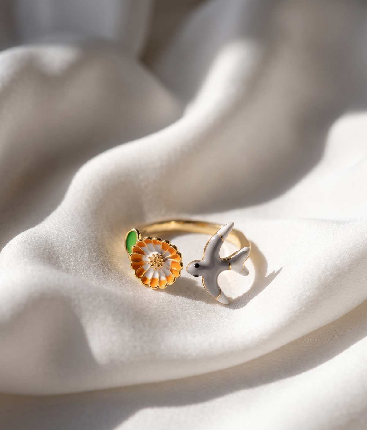 A bird’s wish! Marigold Ring