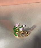 Delicately Wrapped Tulip Ring