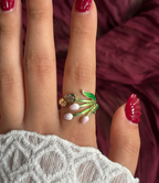 Delicately Wrapped Tulip Ring