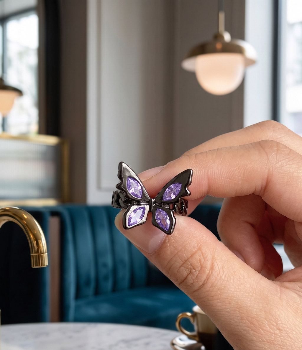 Amethyst Monarch Ring