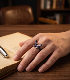 Amethyst Monarch Ring