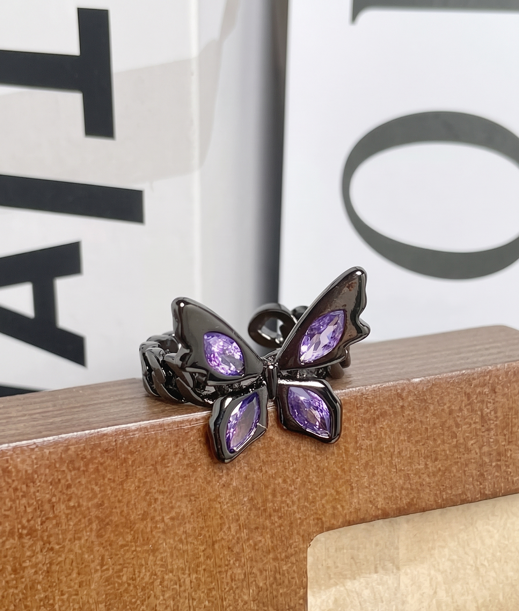 Amethyst Monarch Ring