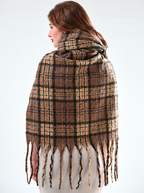 Women Striped Winter Scarf