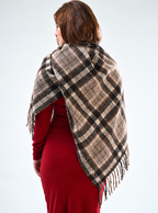 Women Striped Winter Scarf