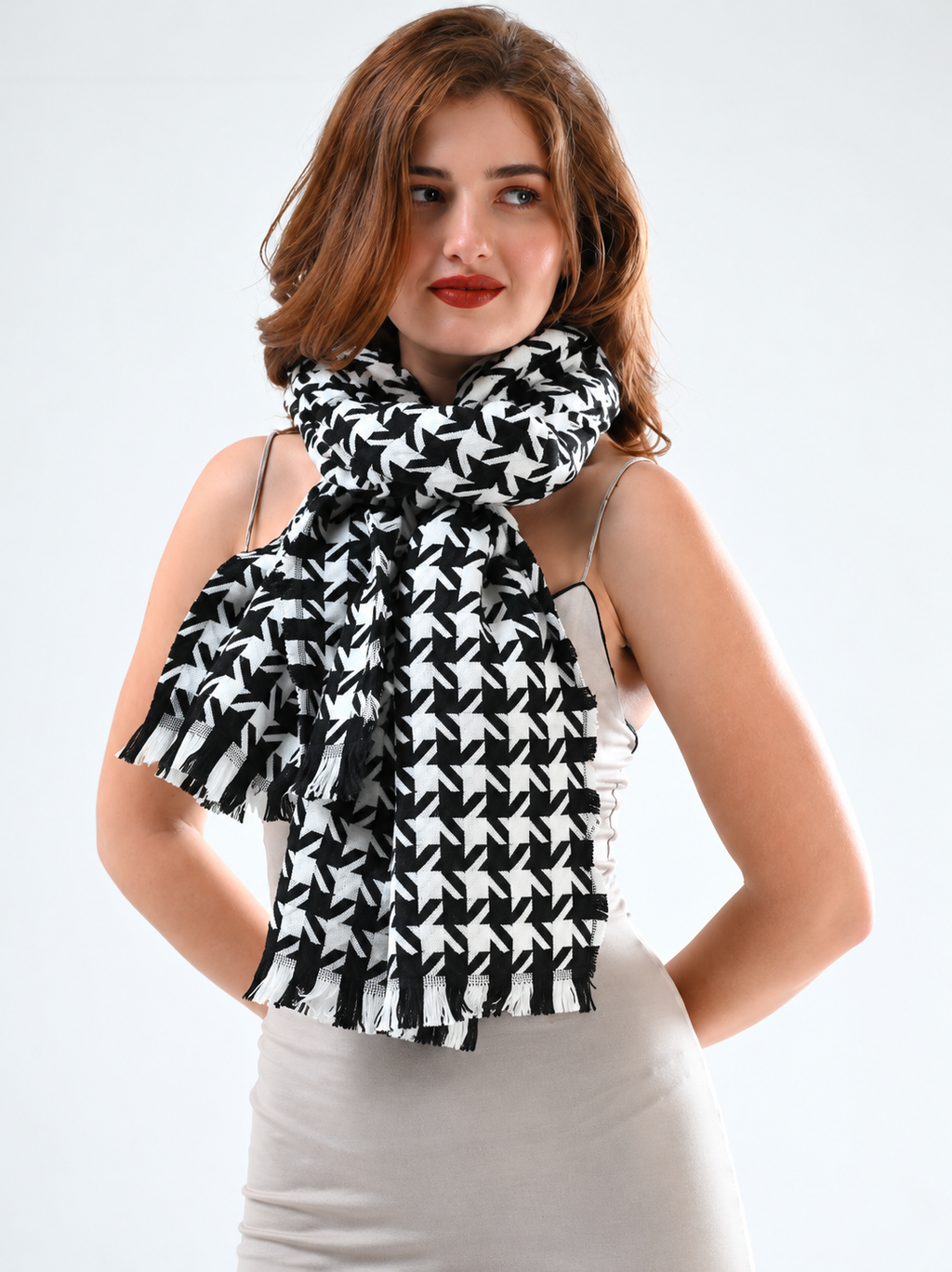 Women Printed Winter Scarf