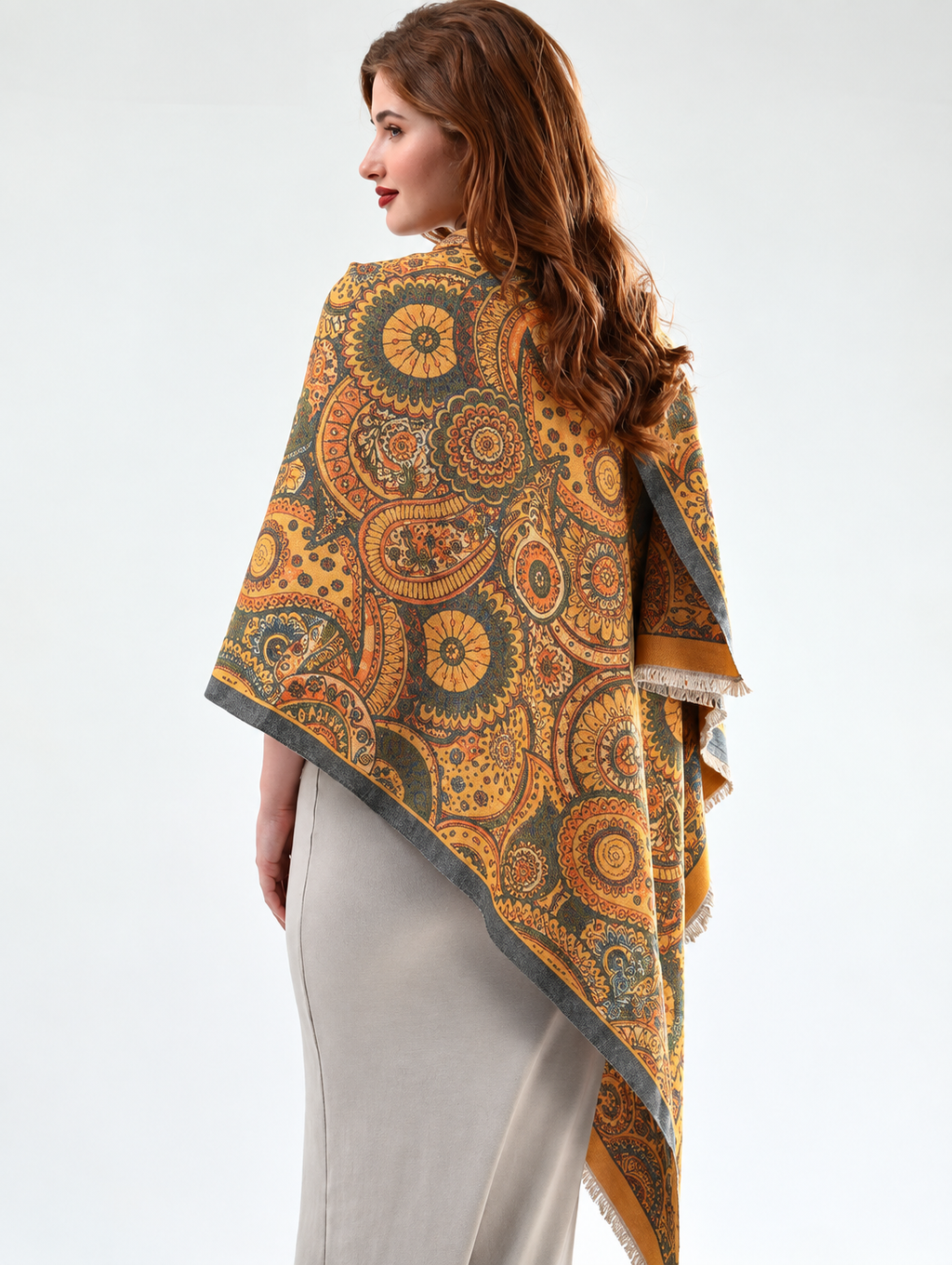 Women Printed Winter Scarf