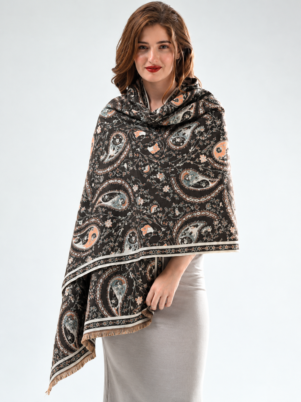 Women Printed Winter Scarf