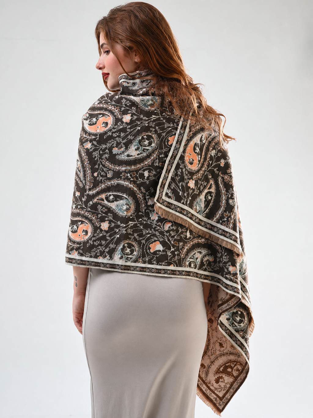 Women Printed Winter Scarf