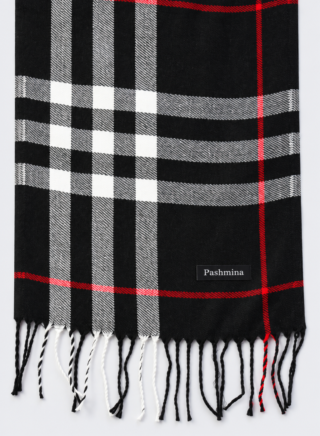 Women Checked Winter Scarf