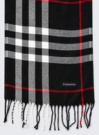 Women Checked Winter Scarf