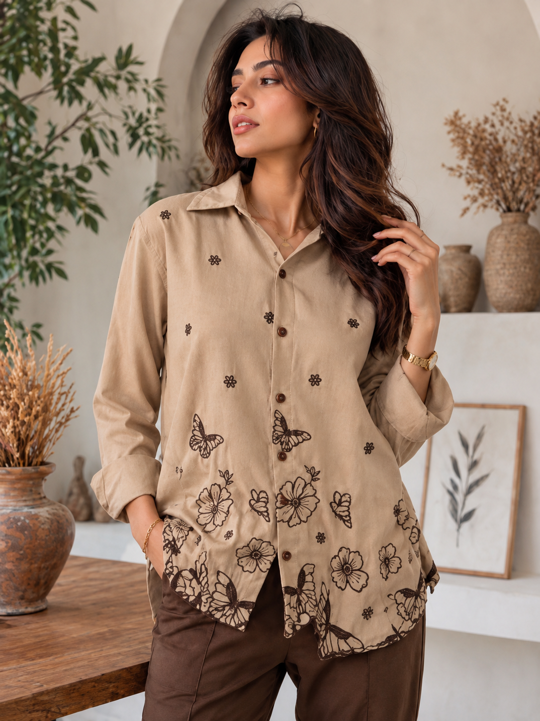 Floral Printed Casual Shirt