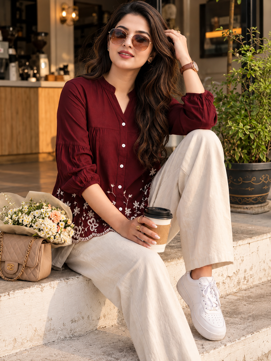 Women Comfort Floral Printed Casual Shirt