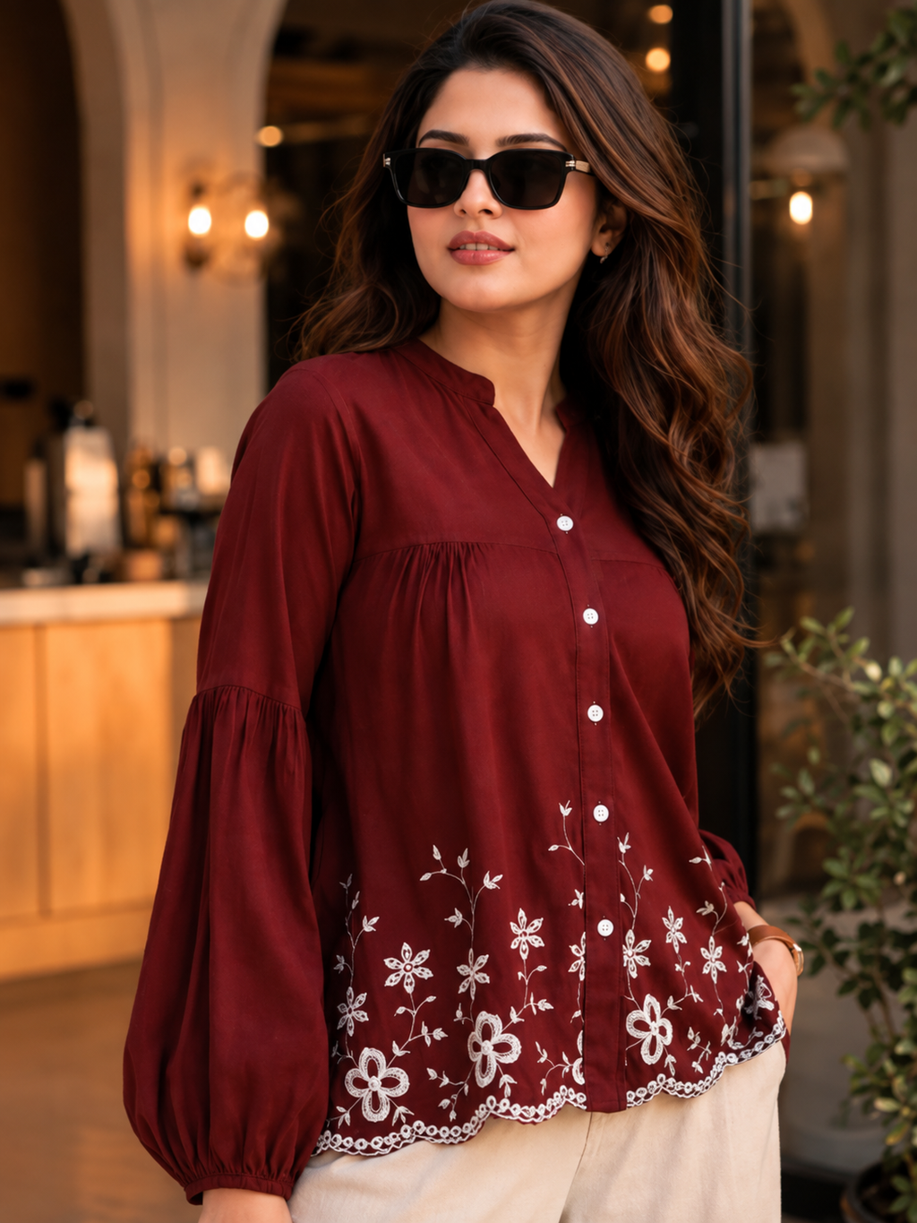 Women Comfort Floral Printed Casual Shirt