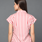 Women Modern Striped Casual Shirt