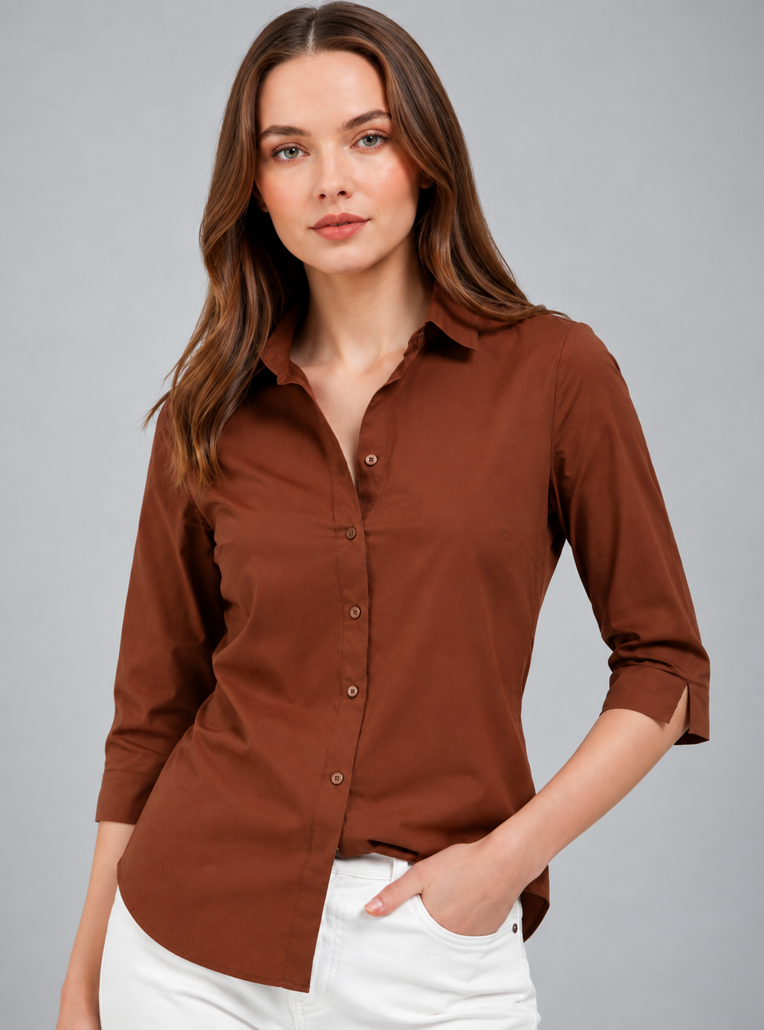Women Slim Fit Casual Shirt
