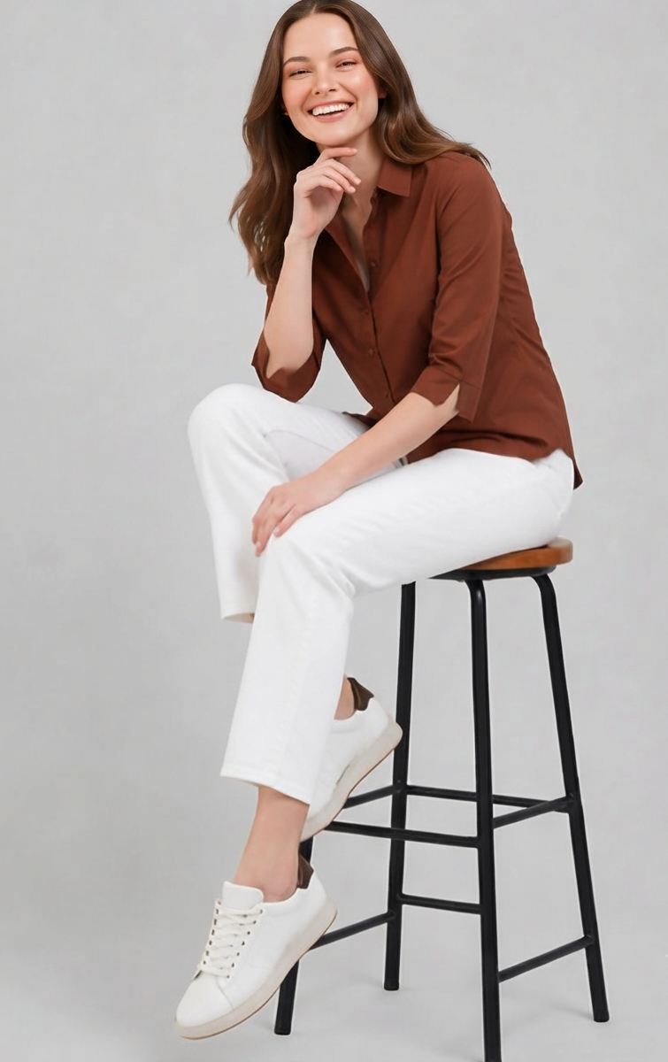 Women Slim Fit Casual Shirt