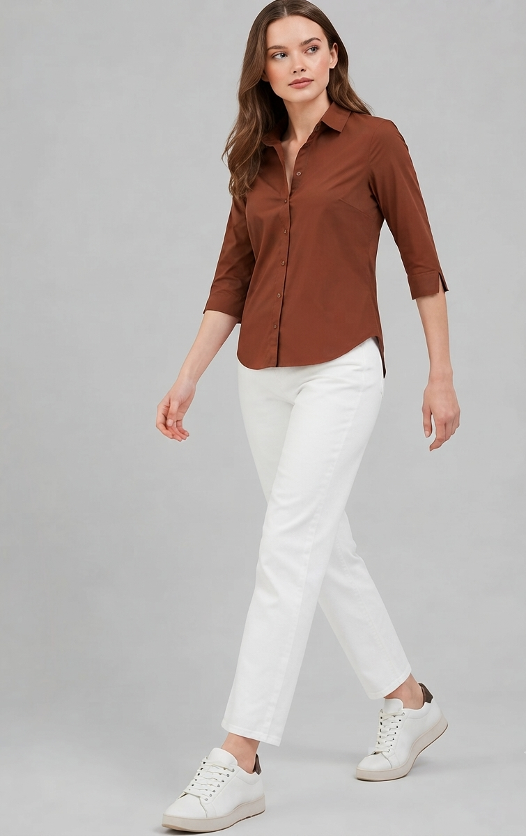 Women Slim Fit Casual Shirt