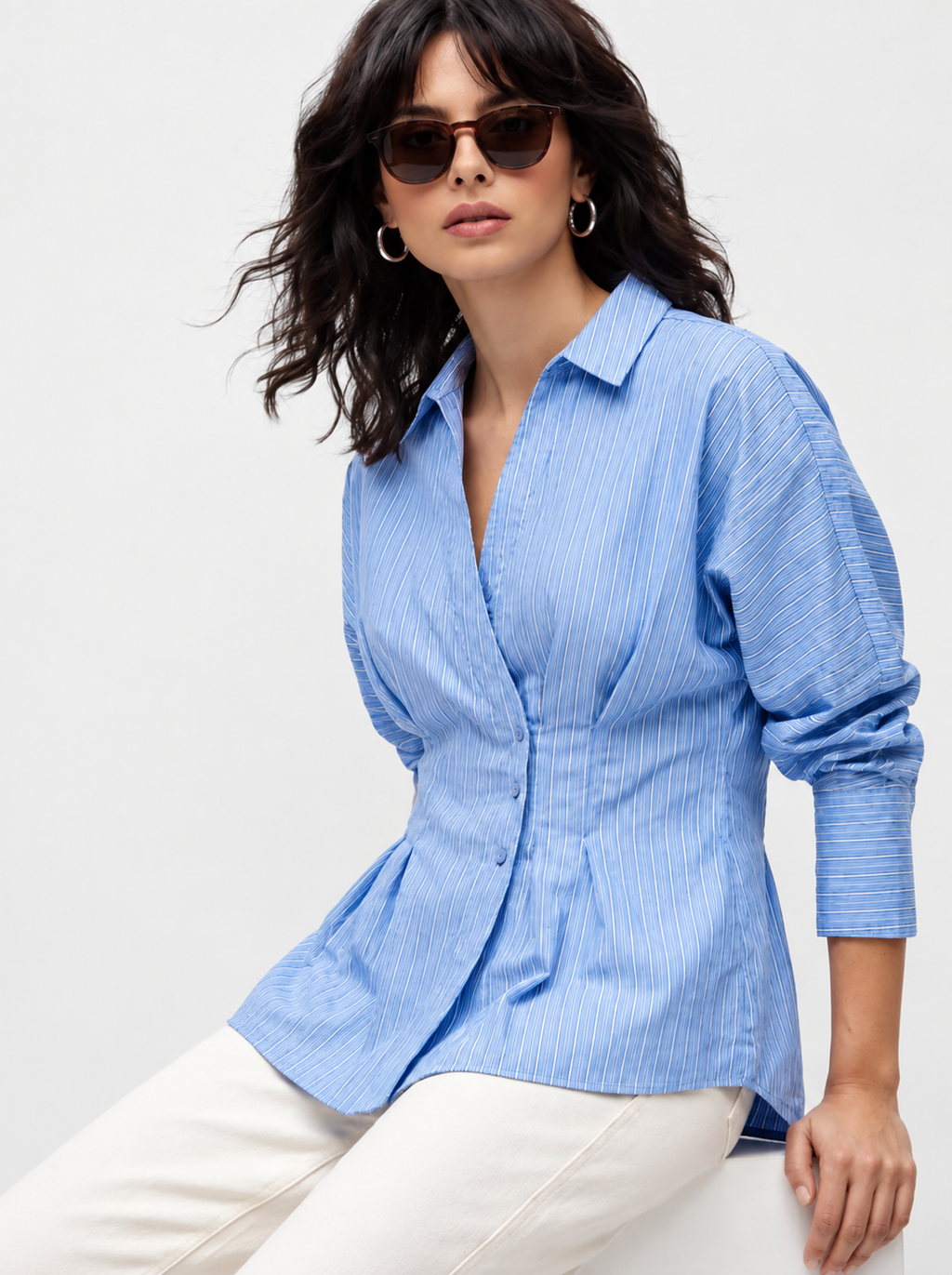 Striped Pure Cotton Casual Shirt