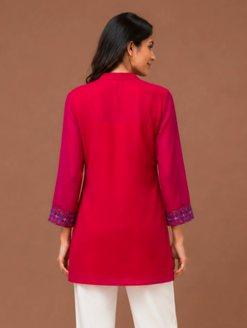 Tasseled Tunic Top with Adjustable Cami