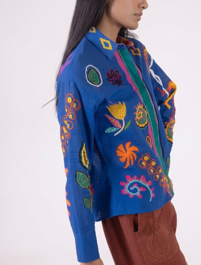 Bold Artistic Printed Casual Shirt