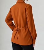 Crossed Placket Blouse