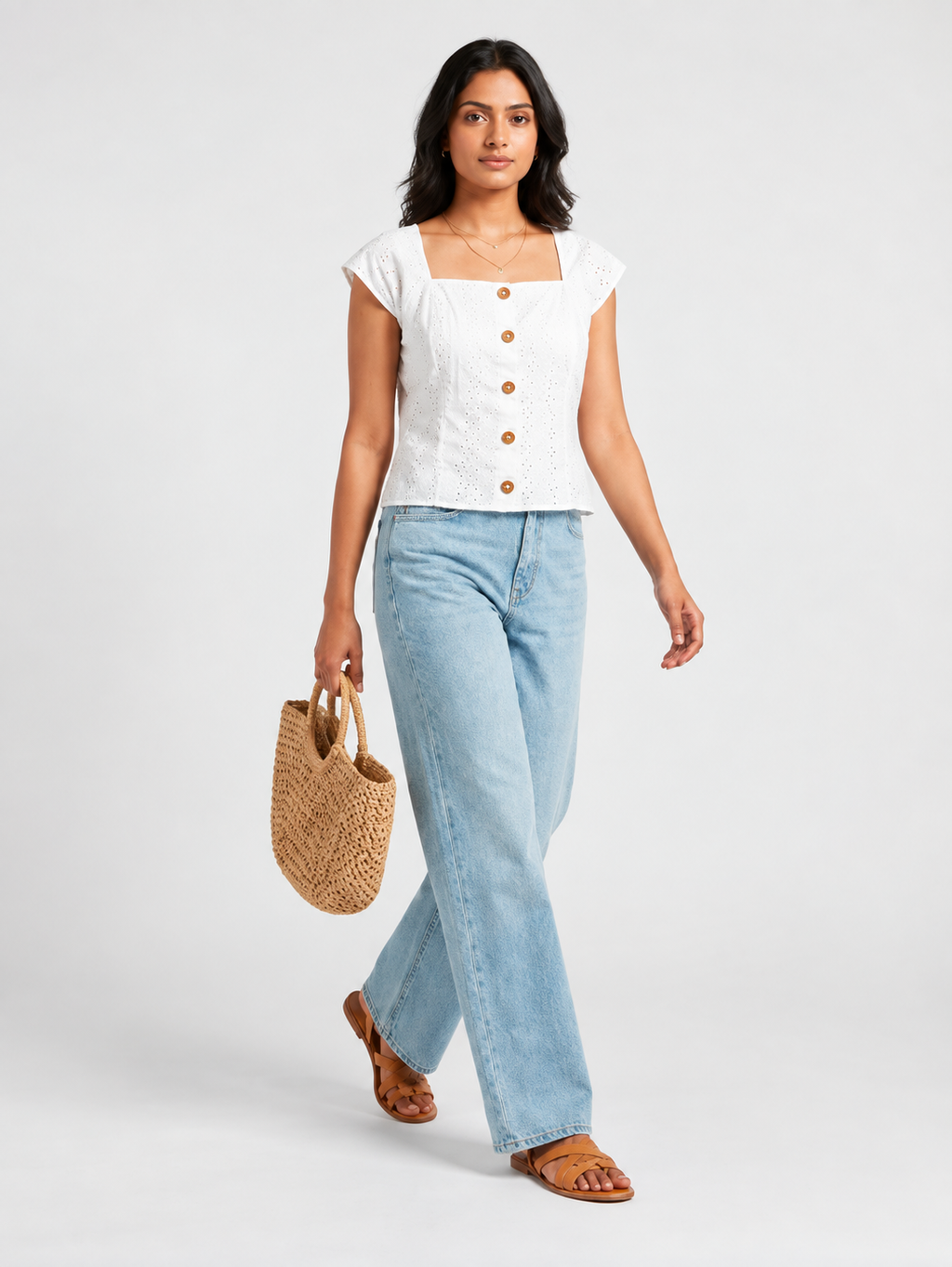Cotton Schiffli Top