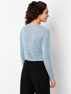 Cotton Full Sleeve Flatknit Top