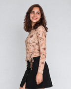 Full Sleeve Side Ruching Top
