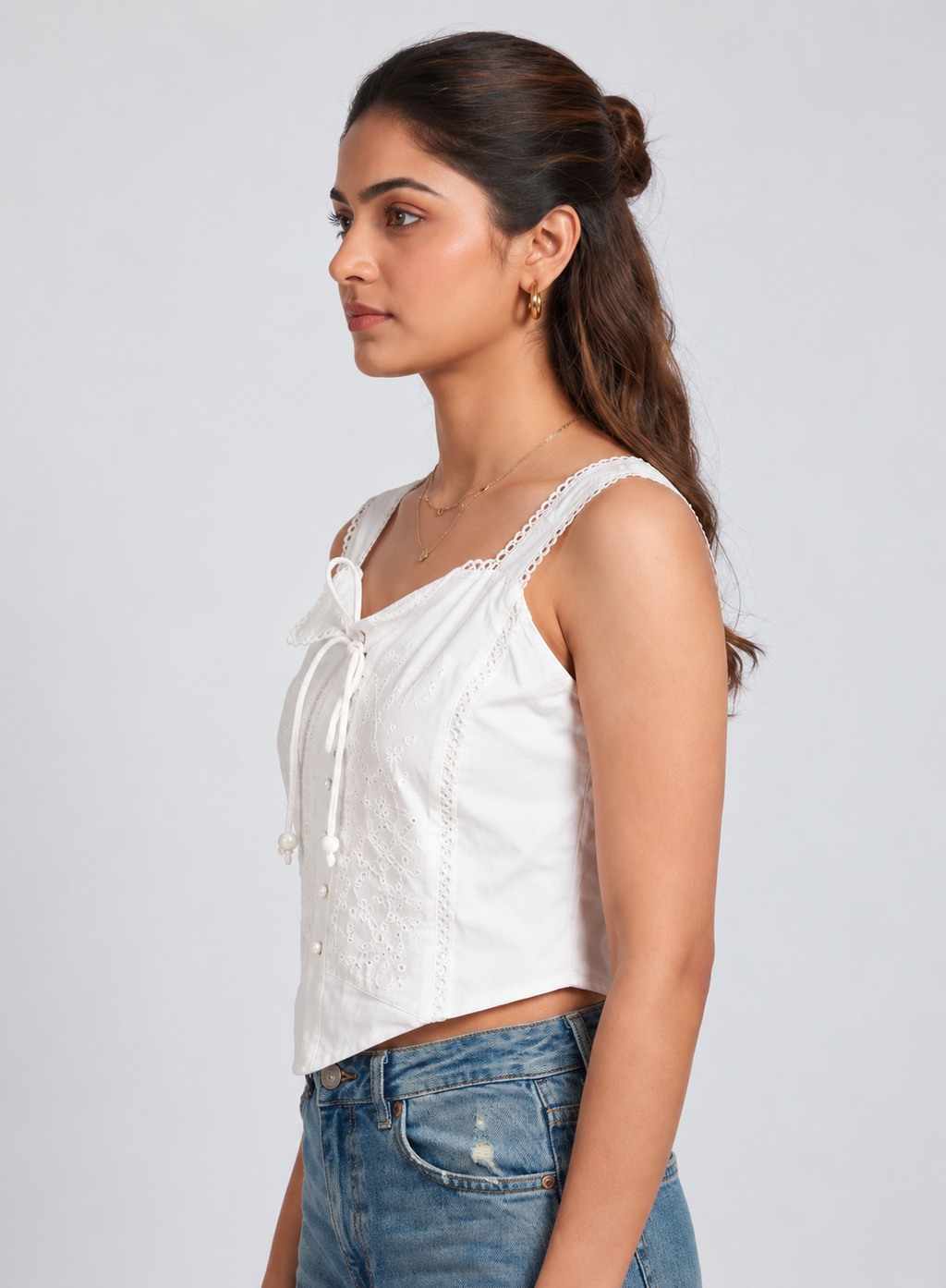 Cotton Embroidered Top