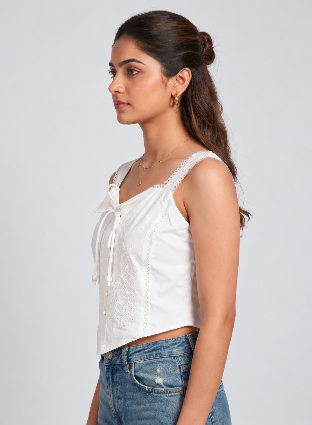 Cotton Embroidered Top