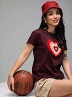 Women’s Textured Round Neck T-Shirt
