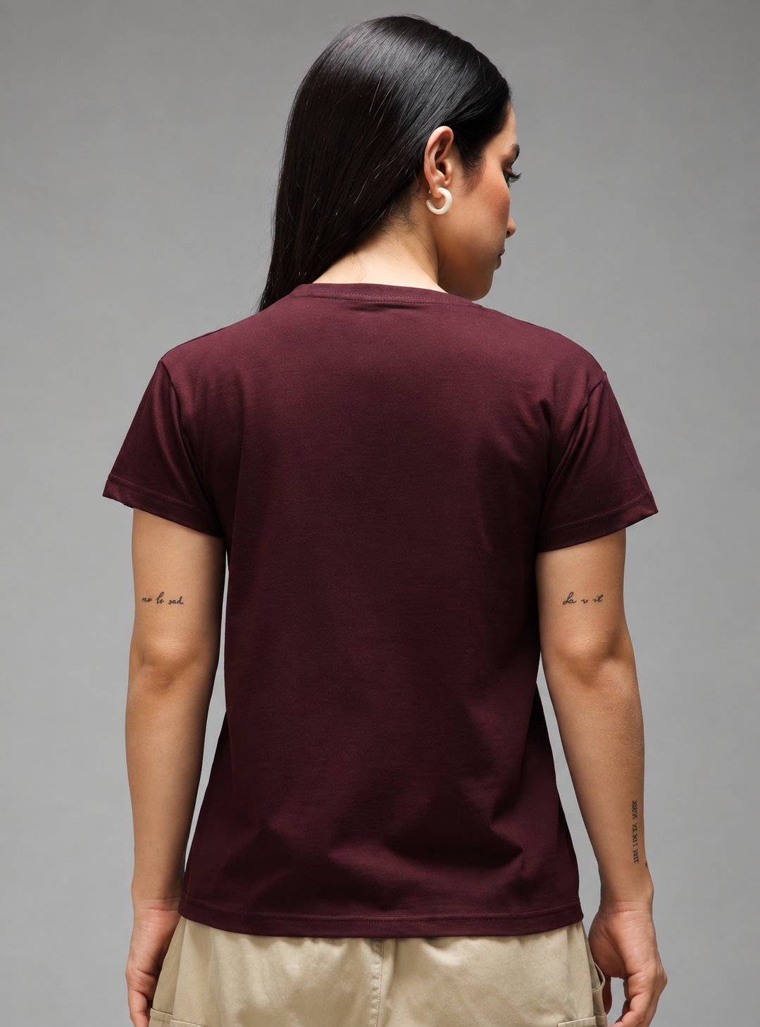 Women’s Textured Round Neck T-Shirt